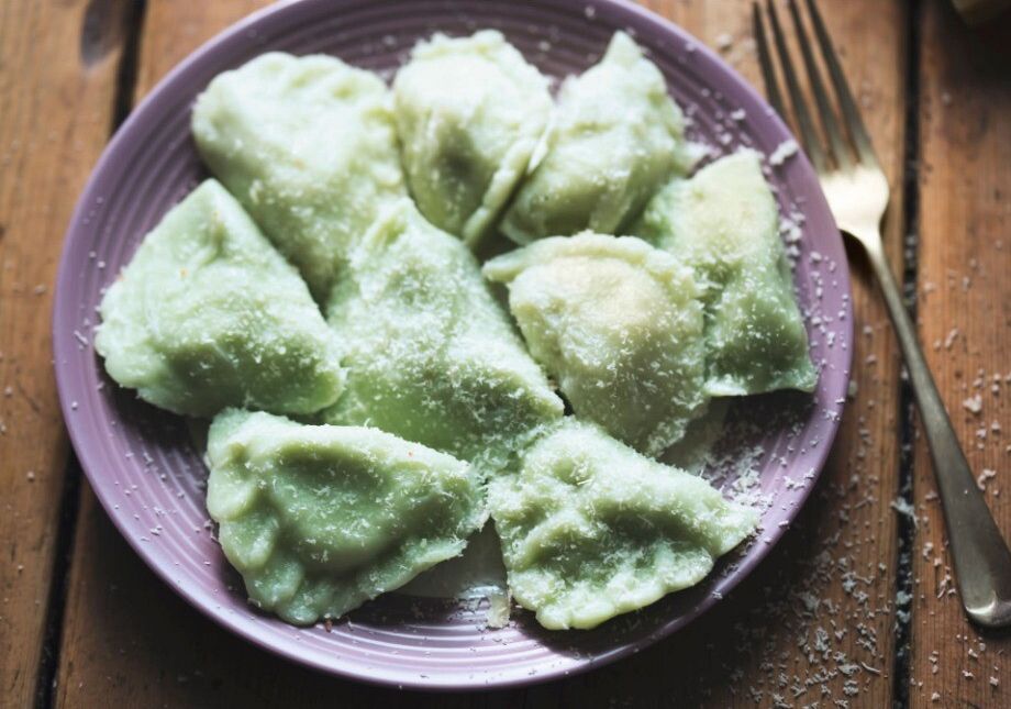 Pierogi ze szpinakiem